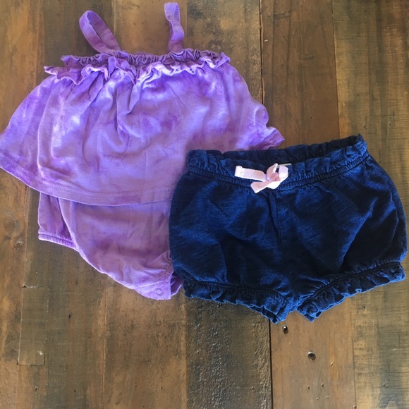 ⭐️Spendid Set ⭐️Romper And Bloomer Baby 3-6 Months - Picture 1 of 6